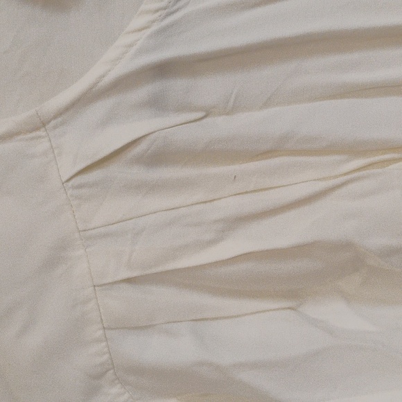 B. moss | Vintage Off-white button-down blouse | Women's L - Picture 4 of 7